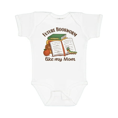 

Inktastic Future Bookworm Like My Mom Gift Baby Boy or Baby Girl Bodysuit
