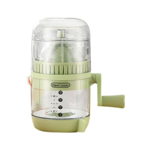 Exprimidor de limas manual con base de ventosa, herramienta de cocina resistente, versátil para viajes de campamento, 400 ml, 4,9 x 8 pulgadas Verde