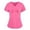 Pink, variant on Nursing Uniform for Womens Scrubs Tops Color Casual Working Uniform with Pocket V-Neck Work Utility & Safety Tops Nursing Worker Protective Clothing Top