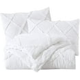 thumbnail image 5 of Chezmoi Collection Vivian 3-Piece Diamond Ruffle Trim Washed Microfiber Comforter Set, 5 of 8