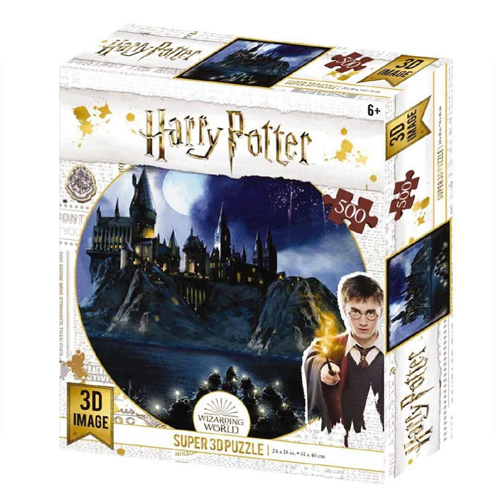 Harry Potter 3D Image Jigsaw Puzzle 500 Piece Hogwarts Night 