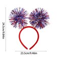 thumbnail image 3 of Diadema para el Día de la Independencia, accesorios para el cabello, suministros para fiestas patrióticas, decoración para el cabello, cabello lindo, 3 of 6