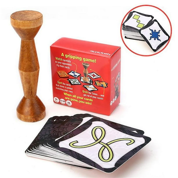 El más nuevo Totem Express, juego de mesa en inglés, Jungle Token Run, par rápido, bosque de velocidad para fiestas, tarjetas divertidas, 80 tarjetas 40jp21_(costbuy) Kuyhfg Sin marca