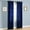 Blue, variant on Luxury Home Textile Gold Solid Print Grommet Light Filtering Window Curtain, 55” x 84” (2 Panels)