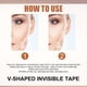 thumbnail image 3 of 40 Uds cinta Invisible en forma de V pegatinas de cara delgada herramientas de maquillaje adelgazantes, 3 of 6