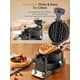 thumbnail image 5 of Máquina para hacer tortillas y gofres 2 en 1 FOHERE 1400 W negro oscuro, 5 of 9