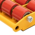 thumbnail image 6 of 15T 33000lbs Yellow Heavy Machine Dolly Skate Machinery Roller Mover Cargo Trolley, 6 of 24