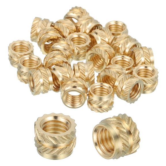 46 Pcs Threaded Inserts, M5 Brass Heat Set Insert for 3D Printing, M5x7x5mm