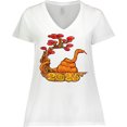 thumbnail image 3 of Inktastic 2025 Year of the Snake New Years Women's Plus Size V-Neck T-Shirt, 3 of 5