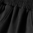 thumbnail image 4 of Miluxas Boys Baggy Sweatpants Wide Leg Casual Sweat Pants with Pockets Elastic Waist Loose Fit Pants Black 9-10 Years, 4 of 9