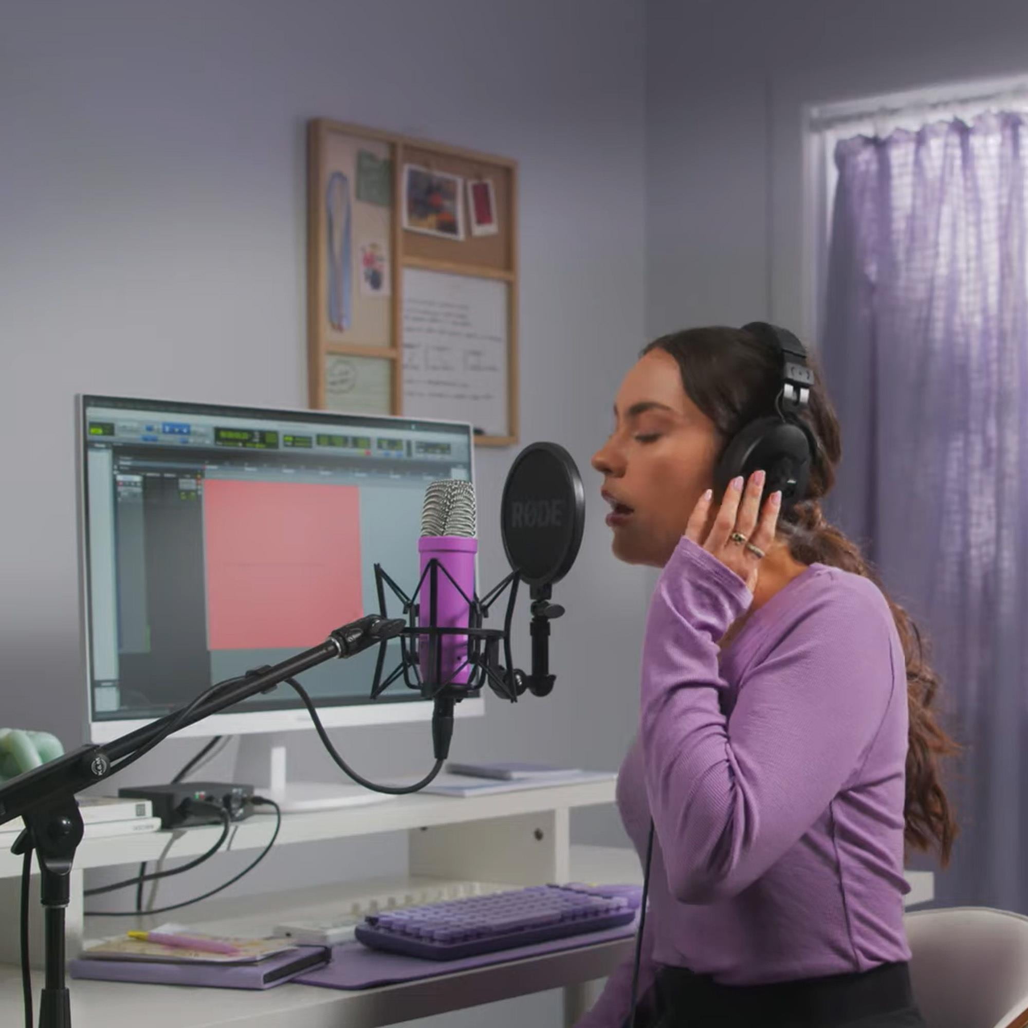 RODE NT1SIGNATUREPURPLE, Studio Condenser Microphone