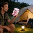thumbnail image 6 of Iumwxz Solar Powered Portable Fan with Remote Control, USB LED Lamp and Foldable Design for Outdoor Camping, Emergency Charging and Household Use, Lightweight Cooling Fan, 6 of 6