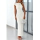 thumbnail image 3 of Vestido largo PRETTYGARDEN para mujer 2025, blanco, talla XL, 3 of 9
