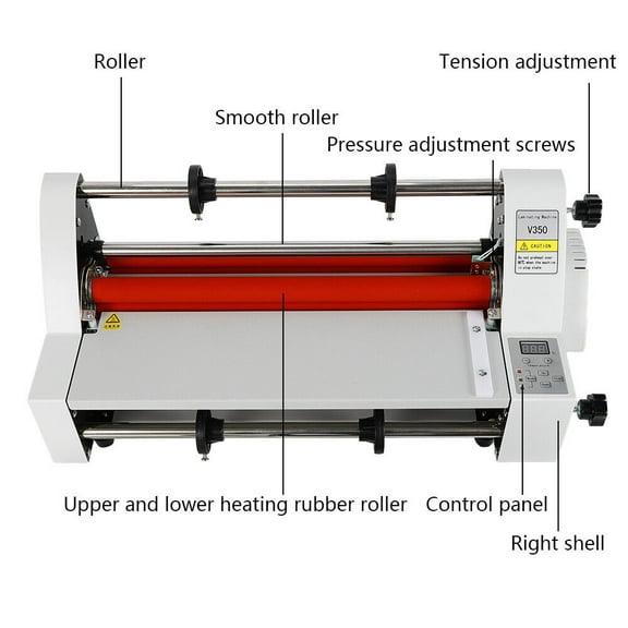 Hot Cold Roll Laminator Digital Display Single & Dual Sided Laminating Machine
