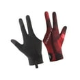 thumbnail image 4 of EHJRE 3 Fingers Pool Gloves Lightweight Snooker Gloves for Playing Training Sports Black Red Right Hand, 4 of 9