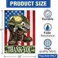 thumbnail image 2 of Memorial Day Soldier Boots Helmet 28x40 House Flag Double Sided, July 4th Patriotic America Flag Thank You Garden Yard Decoration, Veterans Day American Outdoor Décor Decorative Large Flag, 2 of 6