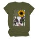thumbnail image 1 of Tops de Mujer Camisas Casuales Blusas Moda Impreso Cuello Redondo Manga Corta Suelto Odeerbi ODB152856, 1 of 5