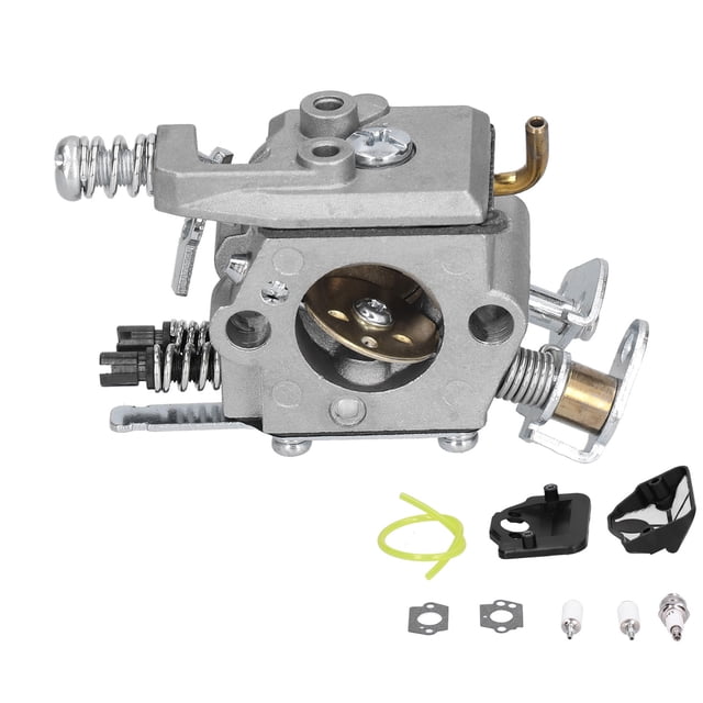 Slatcetga Kit de bujías de tubo de combustible con filtro de aire de carburador para Husquvarna 36 41 136 137 137E 141 142 141LE 142E