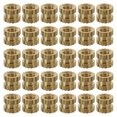 thumbnail image 1 of Miangastore 100Pcs Press In Nuts Golden Brass Knurled Nuts for Plastic Table Arrangement and Diy Projects, 1 of 9