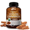 thumbnail image 1 of Suplemento NutriFlair de canela de Ceilán orgánica 1200 mg 180 cápsulas, 1 of 7