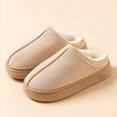 thumbnail image 1 of Zapatilla de invierno para mujer, moda de piel peluda, suela suave antideslizante, exterior, interior, cálido, comodidad, ocio, zapatos de casa de felpa para parejas, 1 of 5