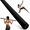 1-Black, variant on Adjustable Yoga Stick for Stretching & Balance, Upgraded Workout Pilates Equipment for Back Posture Corrector, 4-Section Steel Mobility Bar for Flexibility, Physical Therapy, Exercise Training