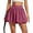 Dark Burgundy, variant on Chillwhisp Bubble Tennis Skirts for Women - 14" Mini Athletic Ruffled Hem Casual Skorts Inner Shorts with 4 Pockets