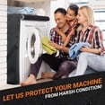 thumbnail image 7 of HOMEIORA 1pc Washing Machine Cover, Washer/Dryer Cover Fit Most Top Load or Front Load Washers/Dryers, All Weather Protection, Black, 7 of 7