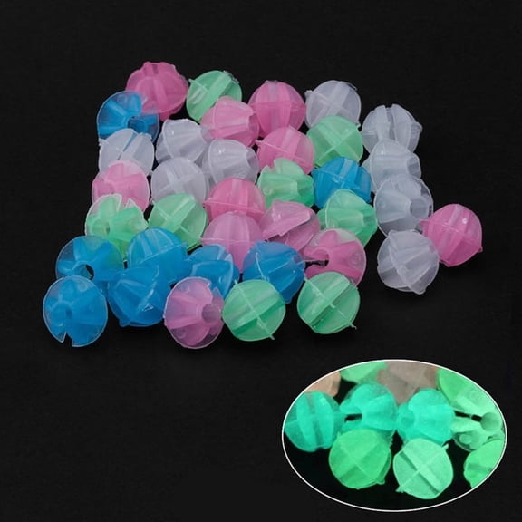 Raindrops Luminous Round Beads for Bicycle Wheels Reusable Plastic Assorted Color 36 Pcs Fits All Standard Spokes
