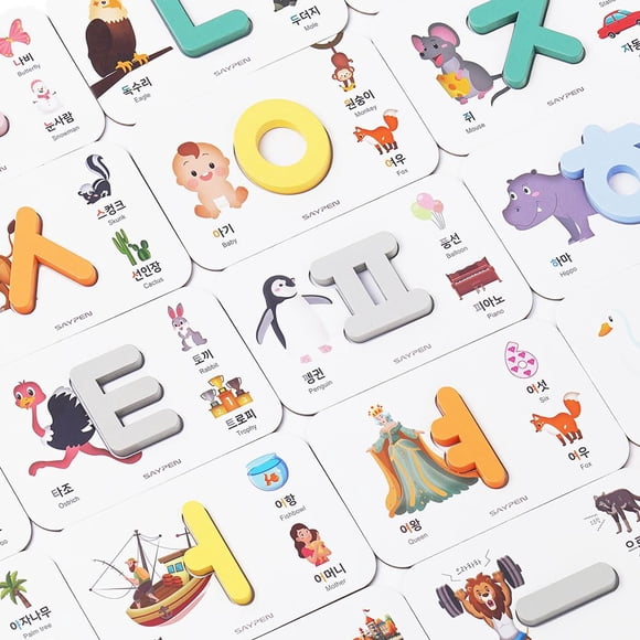 Learning Toys SSol & Sam Korean Alphabet Hangul para niños