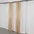 thumbnail image 4 of Balsa Circle 2 Champagne Panels 8 x 2 feet Sequin Drapery Backdrop Curtains with Rod Pockets Wedding Party Photobooth Ceremony Event, 4 of 8