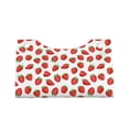 thumbnail image 3 of Uemuo Strawberries Pattern Tissue Box Cover Holder, Triangle with Bottom Belt - PVC Leather Decorative Organizer for Tabletop, Bathroom, Car, Office, 3 of 9
