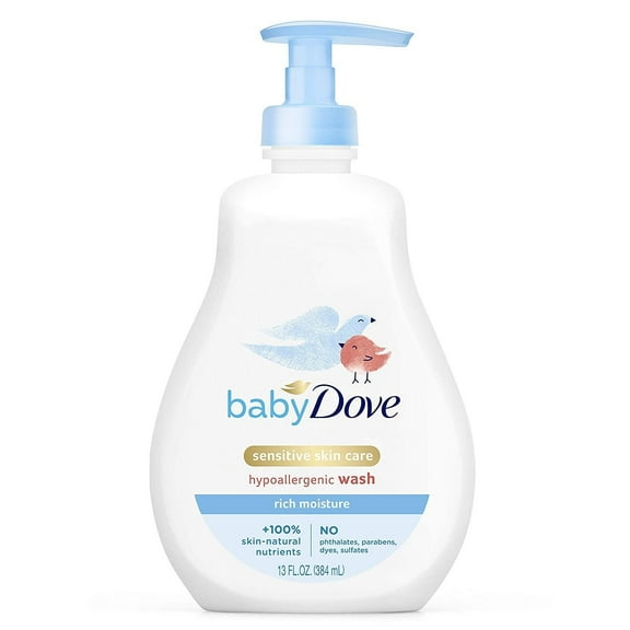 Baby Dove Tip To Toe Wash Rich Moisture - 13 oz, Pack of 4