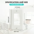 thumbnail image 4 of UCOMEN Decorator Wall Plate, 1-Gang, 10 Pack, White, 4.57" x 2.8", 4 of 7