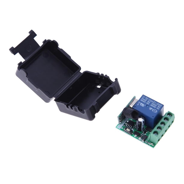 4PCS Control remoto inalámbrico 433MHZ DC 12V Interruptor remoto de relé de 1 canal