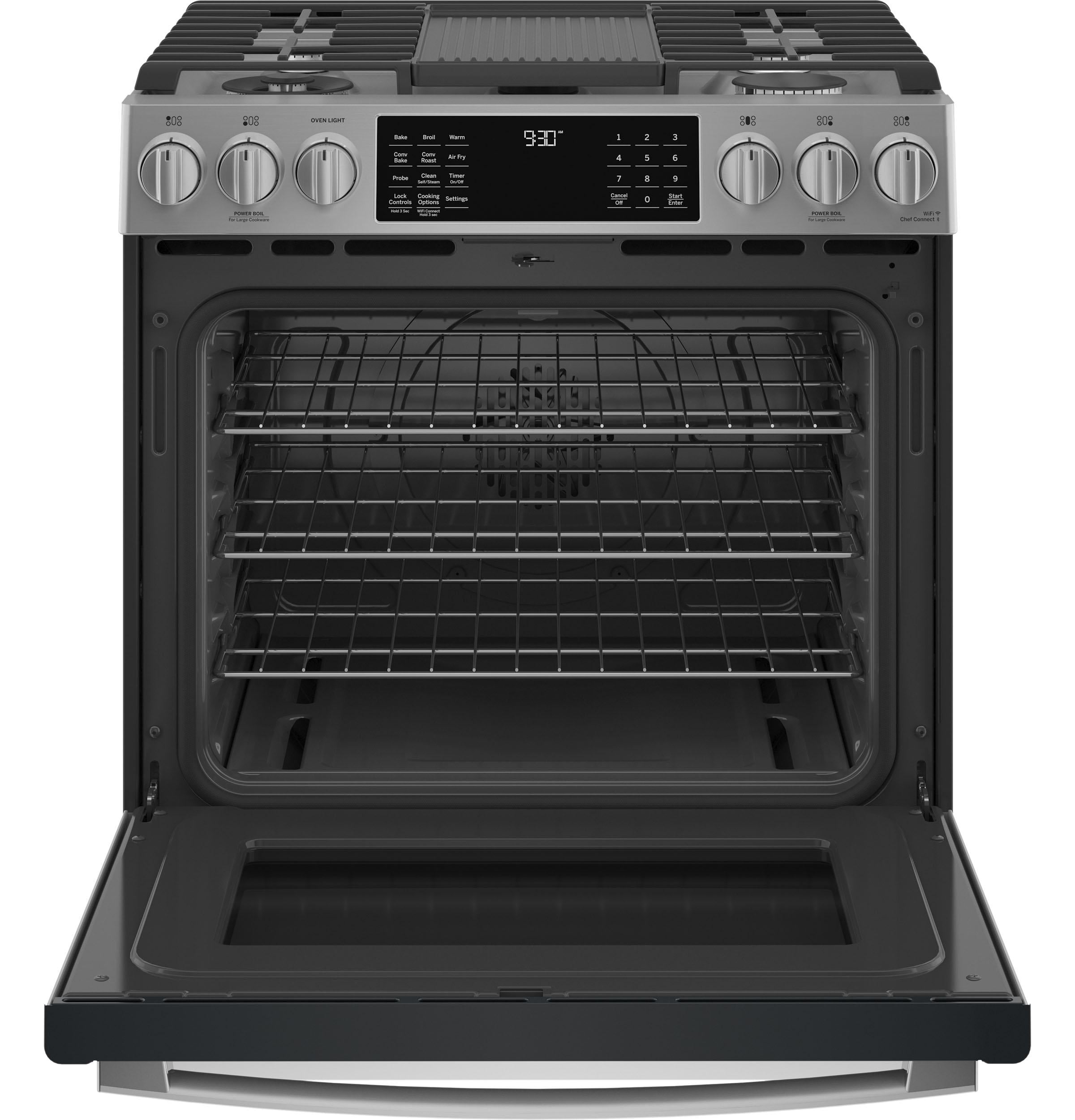 GE Profile PGS930YPFS 5.6 Cu. Ft. Stainless Steel Slide-In Gas Range