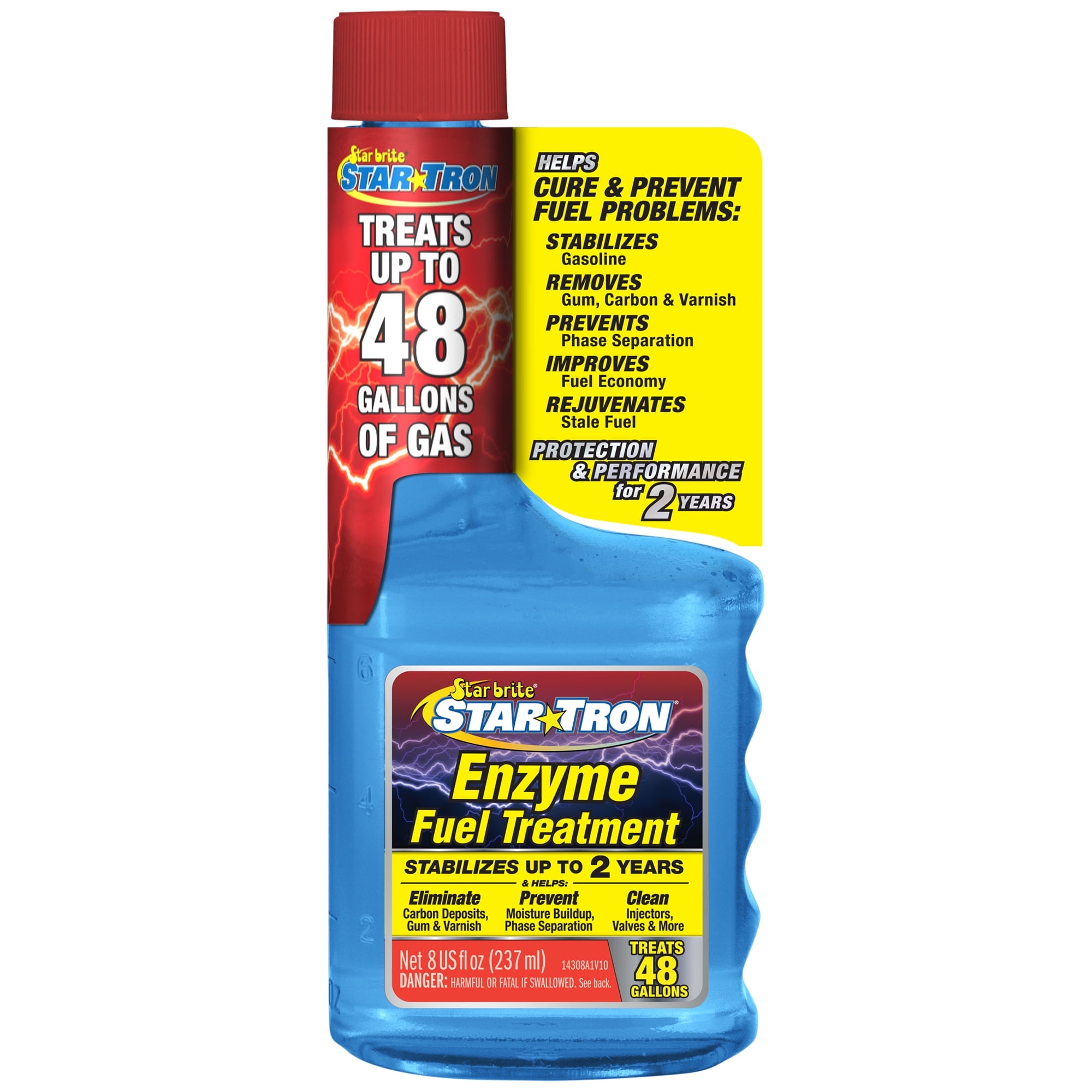 (2 pack) Star Tron Enzyme Fuel Treatment - Small Engine Formula – Gas Additive Rejuvenates & Stabilizes Old Gasoline - Cures & Prevents Ethanol Problems