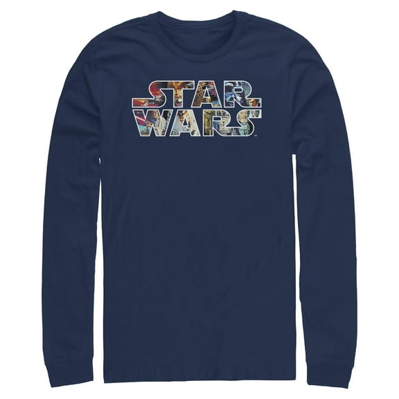 Mens Star Wars Epic Logo Long Sleeve Shirt