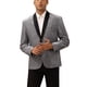 thumbnail image 1 of BLAZERS BRILLANTES INSPIRADORES PARA HOMBRES CON SOLAPA DE CHAQUETA PARA BODA, PROM Y DEPORTIVOS 2XL PLATA, 1 of 5