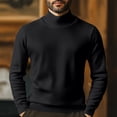 thumbnail image 4 of Men's Turtleneck Sweater Long Sleeve Ribbed Knit Pullover Slim Fit Casual Top, 4 of 5