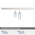 thumbnail image 5 of Amerock Merced 8-13/16 inch (224mm) Center-to-Center Satin Nickel Cabinet Pull, 5 of 7