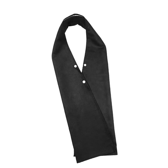 yotijay Adults Bib Scarf Washable Black Food Mouth Towel for Elderly Women Men Senior