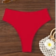 thumbnail image 4 of QTBIUQ Womens Bikini Swim Thong Bottom Briefs Solid Color High Cut Swimwear Swimsuit Bottoms, 4 of 6