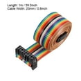 thumbnail image 4 of Cable de cinta plana arcoíris IDC 16P con conector A-type FC/FC, distancia de 2.54mm, longitud de 1m, 4 of 5