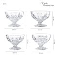 thumbnail image 4 of Glass Dessert Bowls | Set Of 4 Unique Cups | 8 Ounce Clear Glass | Glass Ice Cream Sunda, 4 of 6