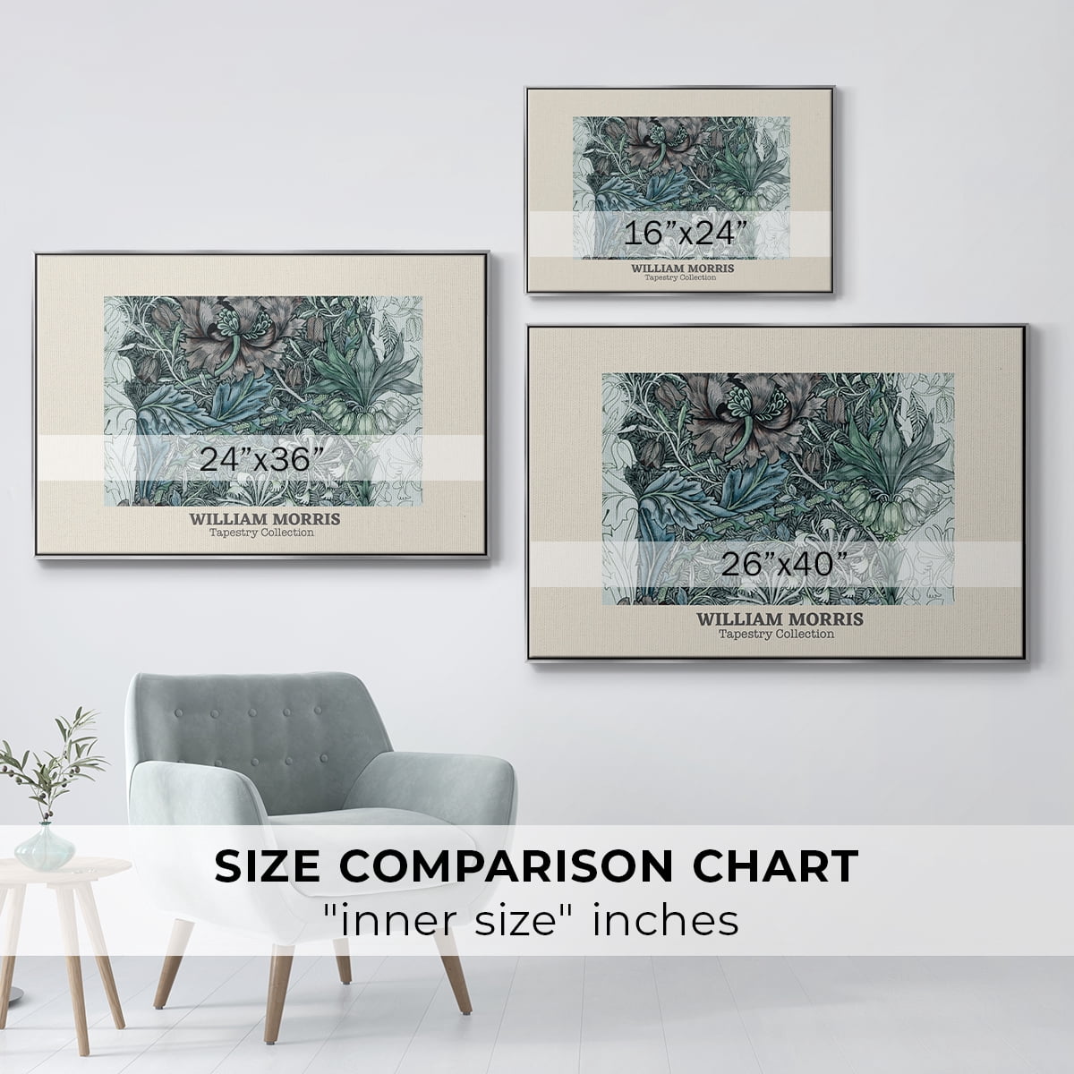 Vintage Abstract Print-XXXVII Framed in Silver Wood Gallery Wrapped Canvas 25 in. x 37 in.