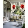 thumbnail image 4 of nqOlkjepod Outdoor Curtains for Patio Waterproof, Retro Flowers Outdoor Privacy Panels Grommet, Country Botanical Nature Floral Herbs Blackout Outside Curtains for Porch/Cabana 54"x84", 2 Panels, 4 of 8
