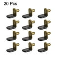 thumbnail image 4 of Uxcell L Shape w Hole Shelf Support Bracket Peg Steel Copper Tone 20 Pack, 4 of 4