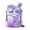 Purple, variant on 2 in 1 Water Bottle - Split Compartment Dual Drink Tumbler with Straw for Gym Travel Office - 1 Pack