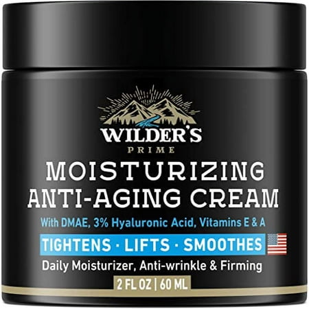 Anti-Aging Face Moisturizer - Face Cream For Men with Collagen, Retinol & Hyaluronic Acid - Made in USA - Fast Anti Aging Effect - Day & Night Cream - Anti Wrinkle Facial Moisturizer - Mens Cream 2oz